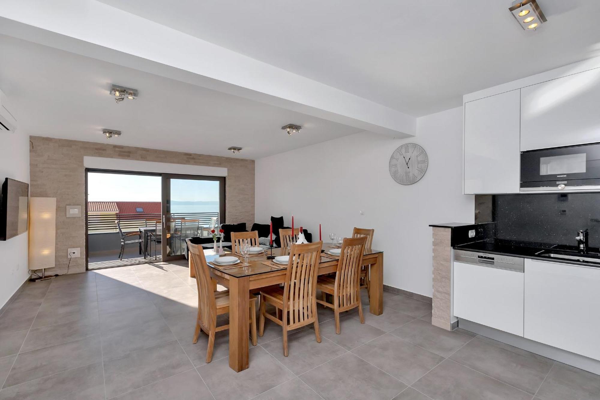 Luxury Apartment Sidro With Free Beach Parking Makarska Bagian luar foto