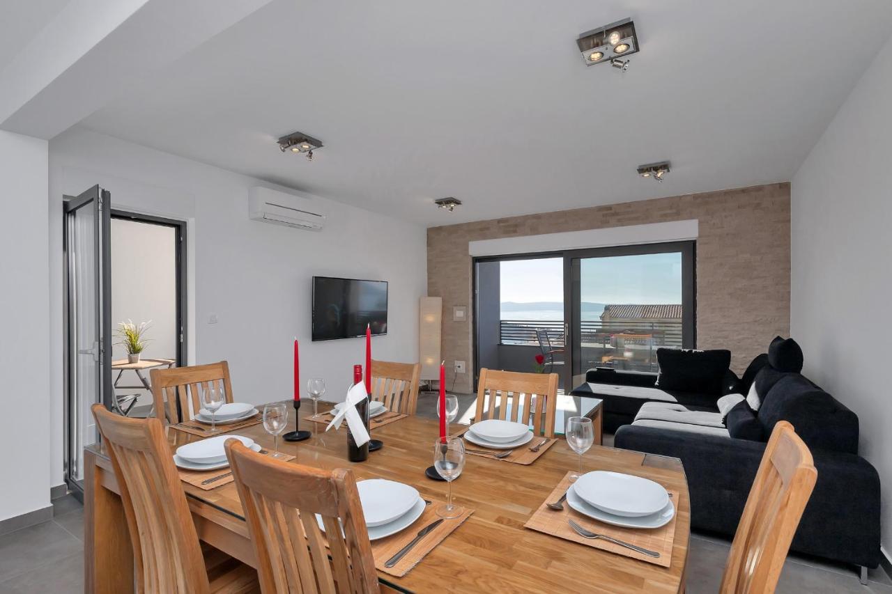 Luxury Apartment Sidro With Free Beach Parking Makarska Bagian luar foto